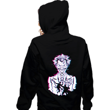 Load image into Gallery viewer, Secret_Shirts Zippered Hoodies, Unisex / Small / Black Glitched Joker