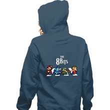 Load image into Gallery viewer, Daily_Deal_Shirts Zippered Hoodies, Unisex / Small / Indigo Blue The 8 Bits