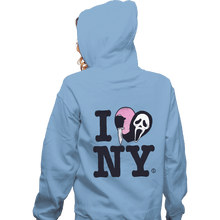 Load image into Gallery viewer, Daily_Deal_Shirts Zippered Hoodies, Unisex / Small / Royal Blue Ghostface Loves NY