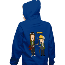 Load image into Gallery viewer, Daily_Deal_Shirts Zippered Hoodies, Unisex / Small / Royal Blue Most Metal Ever