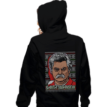 Load image into Gallery viewer, Shirts Zippered Hoodies, Unisex / Small / Black Santa Swanson