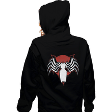 Load image into Gallery viewer, Shirts Zippered Hoodies, Unisex / Small / Black V of Symbiote