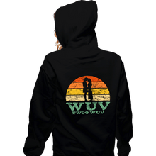 Load image into Gallery viewer, Secret_Shirts Zippered Hoodies, Unisex / Small / Black Vintage Wuv