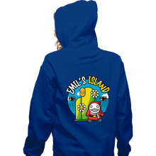 Load image into Gallery viewer, Shirts Zippered Hoodies, Unisex / Small / Royal Blue Emil Island