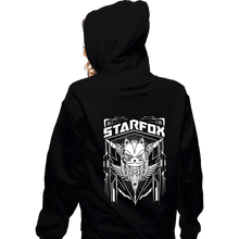 Load image into Gallery viewer, Shirts Zippered Hoodies, Unisex / Small / Black Starfox Crest