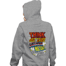 Load image into Gallery viewer, Daily_Deal_Shirts Zippered Hoodies, Unisex / Small / Sports Grey Just Cause A Guy Reads Comics