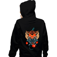 Load image into Gallery viewer, Shirts Zippered Hoodies, Unisex / Small / Black Tygra Ninja