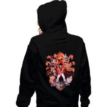 Load image into Gallery viewer, Daily_Deal_Shirts Zippered Hoodies, Unisex / Small / Black Flame Power