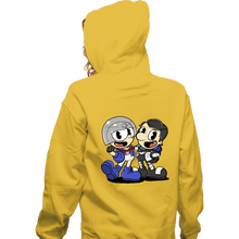 Load image into Gallery viewer, Secret_Shirts Zippered Hoodies, Unisex / Small / White Peacehead