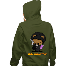 Load image into Gallery viewer, Daily_Deal_Shirts Zippered Hoodies, Unisex / Small / Military Green Kitty Fiction
