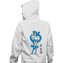 Load image into Gallery viewer, Secret_Shirts Zippered Hoodies, Unisex / Small / White Mercury Sumi-e
