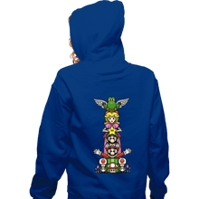 Load image into Gallery viewer, Secret_Shirts Zippered Hoodies, Unisex / Small / Royal Blue Totem Of Heroes