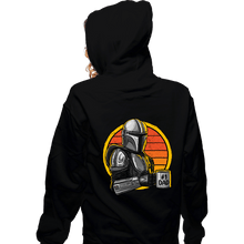 Load image into Gallery viewer, Secret_Shirts Zippered Hoodies, Unisex / Small / Black Best Mando Dad