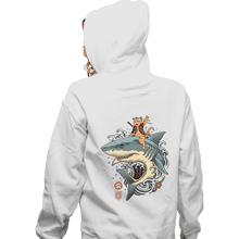 Load image into Gallery viewer, Daily_Deal_Shirts Zippered Hoodies, Unisex / Small / White Shark Catana
