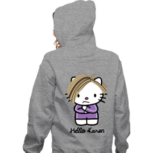 Load image into Gallery viewer, Secret_Shirts Zippered Hoodies, Unisex / Small / Sports Grey Karen Kitty