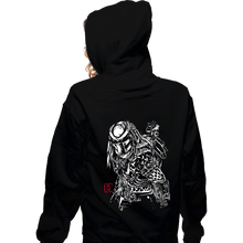 Load image into Gallery viewer, Daily_Deal_Shirts Zippered Hoodies, Unisex / Small / Black The Shadow of the Hunter