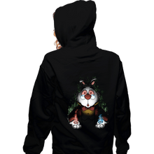 Load image into Gallery viewer, Daily_Deal_Shirts Zippered Hoodies, Unisex / Small / Black White Rabbit