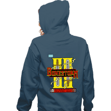 Load image into Gallery viewer, Daily_Deal_Shirts Zippered Hoodies, Unisex / Small / Indigo Blue Bonestorm II