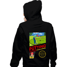 Load image into Gallery viewer, Shirts Zippered Hoodies, Unisex / Small / Black Lee Carvallo&#39;s Putting Challenge
