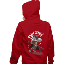 Load image into Gallery viewer, Shirts Pullover Hoodies, Unisex / Small / Red Mando Vs The Galaxy
