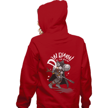 Load image into Gallery viewer, Shirts Pullover Hoodies, Unisex / Small / Red Mando Vs The Galaxy