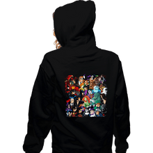 Load image into Gallery viewer, Secret_Shirts Zippered Hoodies, Unisex / Small / Black Batfam VS Arkham!