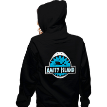 Load image into Gallery viewer, Daily_Deal_Shirts Zippered Hoodies, Unisex / Small / Black Amity Island
