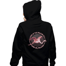 Load image into Gallery viewer, Shirts Zippered Hoodies, Unisex / Small / Black Fly Pelican