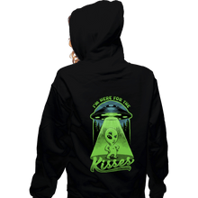 Load image into Gallery viewer, Daily_Deal_Shirts Zippered Hoodies, Unisex / Small / Black Here For The Kisses