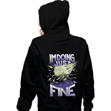 Load image into Gallery viewer, Daily_Deal_Shirts Zippered Hoodies, Unisex / Small / Black Doing Just Fine