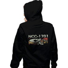 Load image into Gallery viewer, Shirts Zippered Hoodies, Unisex / Small / Black Retro NCC-1701