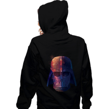 Load image into Gallery viewer, Daily_Deal_Shirts Zippered Hoodies, Unisex / Small / Black Galactic Darth Vader