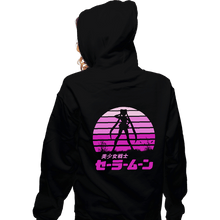 Load image into Gallery viewer, Shirts Zippered Hoodies, Unisex / Small / Black Sailor Moon Sun Set