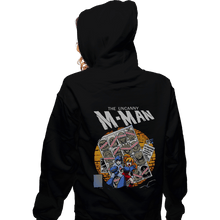 Load image into Gallery viewer, Shirts Zippered Hoodies, Unisex / Small / Black The Uncanny M-Man
