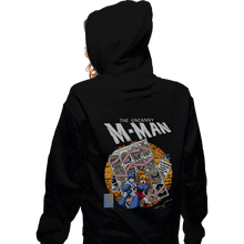 Load image into Gallery viewer, Shirts Zippered Hoodies, Unisex / Small / Black The Uncanny M-Man
