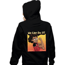 Load image into Gallery viewer, Secret_Shirts Zippered Hoodies, Unisex / Small / Black The Lower Decks Can Do It