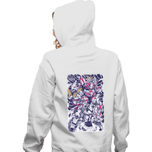 Load image into Gallery viewer, Secret_Shirts Zippered Hoodies, Unisex / Small / White Gundam Unicorn