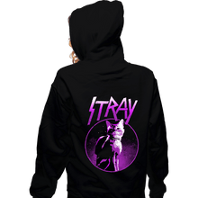 Load image into Gallery viewer, Daily_Deal_Shirts Zippered Hoodies, Unisex / Small / Black Neon Cat