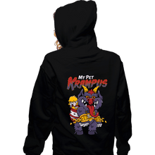 Load image into Gallery viewer, Daily_Deal_Shirts Zippered Hoodies, Unisex / Small / Black My Pet Krampus