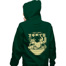Load image into Gallery viewer, Shirts Zippered Hoodies, Unisex / Small / Irish Green Chef's Knife Ramen
