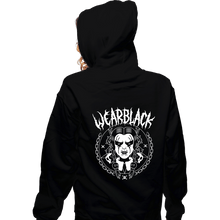 Load image into Gallery viewer, Shirts Zippered Hoodies, Unisex / Small / Black Wear Black

