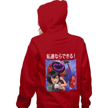 Load image into Gallery viewer, Shirts Zippered Hoodies, Unisex / Small / Red Peni Can Do Whatever A Spider Can