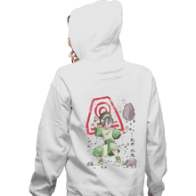 Load image into Gallery viewer, Shirts Zippered Hoodies, Unisex / Small / White The Power Of The Earth Kingdom
