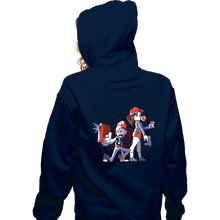 Load image into Gallery viewer, Secret_Shirts Zippered Hoodies, Unisex / Small / Navy Zombies Ate My