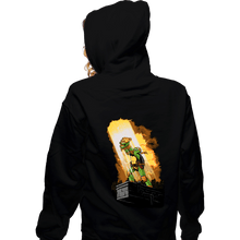 Load image into Gallery viewer, Secret_Shirts Zippered Hoodies, Unisex / Small / Black Last Slice Of Pizza