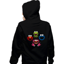 Load image into Gallery viewer, Secret_Shirts Zippered Hoodies, Unisex / Small / Black Muppets Queen