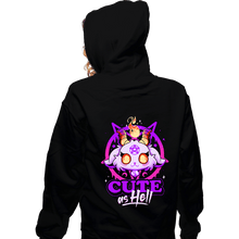 Load image into Gallery viewer, Daily_Deal_Shirts Zippered Hoodies, Unisex / Small / Black Cute As Hell Tee

