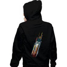 Load image into Gallery viewer, Daily_Deal_Shirts Zippered Hoodies, Unisex / Small / Black At Warp Speed