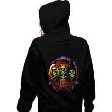 Load image into Gallery viewer, Daily_Deal_Shirts Zippered Hoodies, Unisex / Small / Black Sinister Sisters