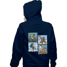 Load image into Gallery viewer, Shirts Zippered Hoodies, Unisex / Small / Navy Playful Rebels